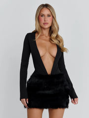 Ellapink ZANIRA MINI DRESS BLACK