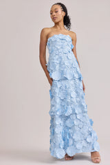 Flora Appliqué Dress Sky Blue | Ready To Ship