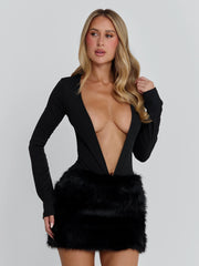 Ellapink ZANIRA MINI DRESS BLACK