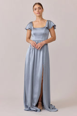 Ellapink Satin Dress | Made To Order