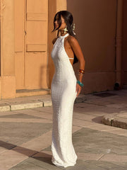 NICOLINA MAXI DRESS WHITE