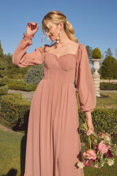 Ellapink Chiffon Dress | Made To Order