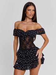 Ellapink VELZA MINI DRESS BLACK