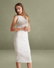 The Water Ripple Textured Cami Dress