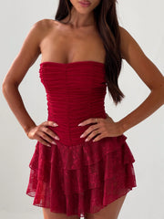 TAMZY MINI DRESS RED