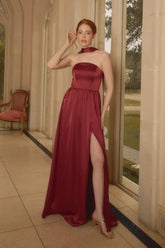 Ellapink Satin Dress | Made To Order