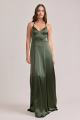 Ellapink Satin Dress | Made To Order