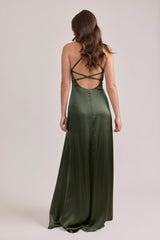 Ellapink Satin Dress | Made To Order