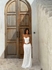 CATHERINE CORSET TOP IVORY