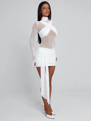 Ellapink OLYRA MINI DRESS WHITE
