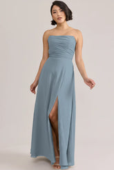 Ellapink Chiffon Dress | Ready To Ship | French Blue