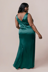 Ellapink Satin Dress | Made To Order