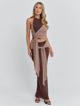 Ellapink NERINA MAXI SKIRT CHOCOLATE