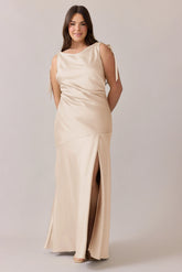 Ellapink Satin Dress | Made To Order