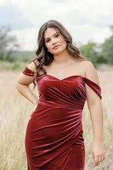 Ellapink Convertible Velvet Dress | Made To Order