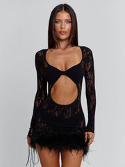 TALIAH MINI DRESS BLACK