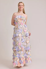 Flora Appliqué Dress Pastel Multi | Ready To Ship