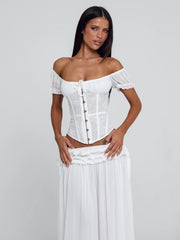 LUBELA CORSET TOP WHITE