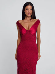 Ellapink SYLORA MAXI DRESS RED