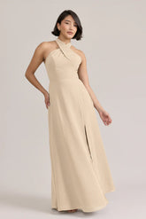 Ellapink Chiffon Dress | Ready To Ship | Champagne