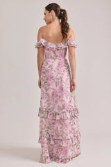 Shea Chiffon Floral Print Dress | Made To Order