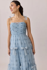 Ellapink Tulle Floral Print Dress | Made To Order