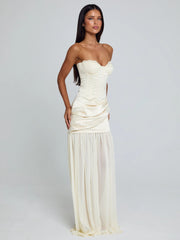 Ellapink ROWNA MAXI DRESS IVORY