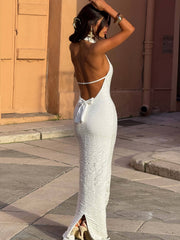 NICOLINA MAXI DRESS WHITE