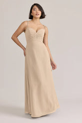 Ellapink Chiffon Dress | Ready To Ship | Champagne