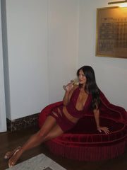 ZELDA MINI SKIRT BURGUNDY