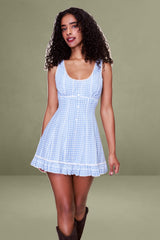 Anica Gingham Mini Dress