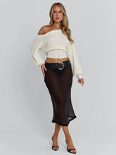 Ellapink VELANA MIDI SKIRT BLACK
