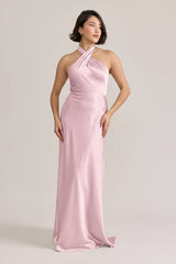 Ellapink Satin Dress | Ready To Ship | Perfect Pink