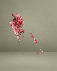 Pink Floral Ruffle Tie Strap Midi Dress