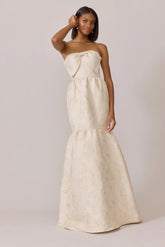 Ellapink Jacquard Dress | Made To Order