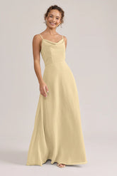Ellapink Chiffon Dress | Ready To Ship | Pale Yellow
