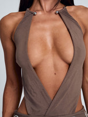 BELLINA MAXI DRESS BROWN