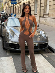 MERI JUMPSUIT CHOCOLATE