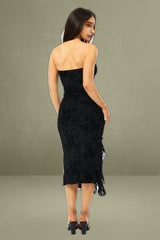 Black Black Bodycon Dress Lace Mini