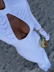 MAELIA MAXI DRESS BRIGHT WHITE