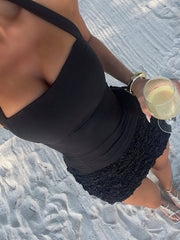 ZOFIA MINI DRESS BLACK