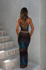 KARA MAXI SKIRT MOODY LEOPARD