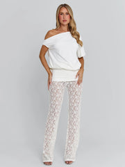 Ellapink AVENELLE PANT WHITE