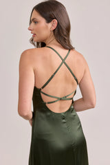 Ellapink Satin Dress | Made To Order