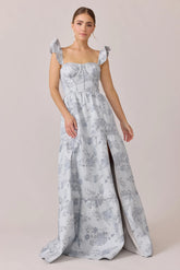 Ellapink Jacquard Dress | Made To Order