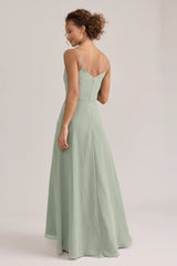 Ellapink Chiffon Dress | Ready To Ship | Sage