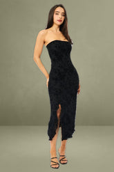 Black Black Bodycon Dress Lace Mini