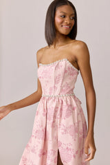 Ellapink Luxe Jacquard Dress | Made To Order