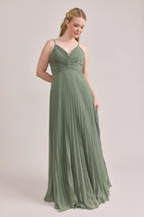 Ellapink Chiffon Pleated Dress | Made To Order