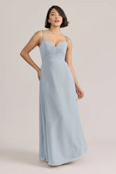 Ellapink Chiffon Dress | Ready To Ship | Sky Blue